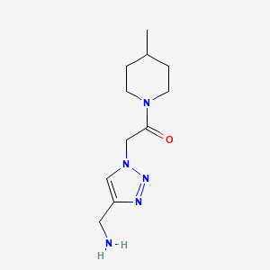 2-(4-(aminomethyl)-1H-1,2,3-triazol-1-yl)-1-(4-methylpiperidin-1-yl)ethan-1-one