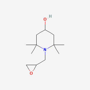 molecular formula C12H23NO2 B14655634 2,2,6,6-Tetramethyl-1-[(oxiran-2-yl)methyl]piperidin-4-ol CAS No. 52722-87-9