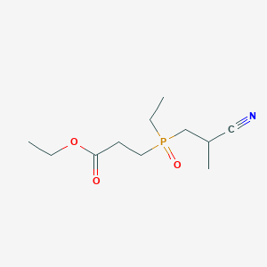 Ethyl 3-[(2-cyanopropyl)(ethyl)phosphoryl]propanoate