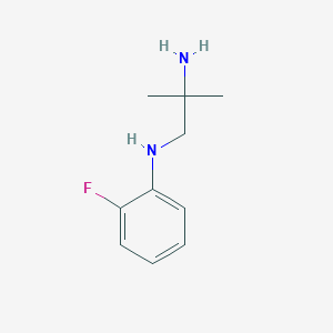 molecular formula C10H15FN2 B14655650 1,2-Propanediamine, N1-(2-fluorophenyl)-2-methyl- CAS No. 42198-10-7