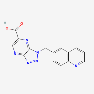 1-(6-Quinolinylmethyl)-1H-[1,2,3]triazolo[4,5-b]pyrazine-6-carboxylic acid