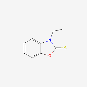 molecular formula C9H9NOS B14655661 3-Ethyl-1,3-benzoxazole-2(3H)-thione CAS No. 40888-01-5