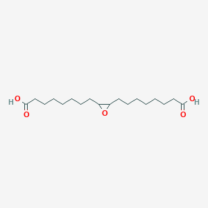 molecular formula C18H32O5 B14655667 8,8'-(Oxirane-2,3-diyl)dioctanoic acid CAS No. 50632-64-9