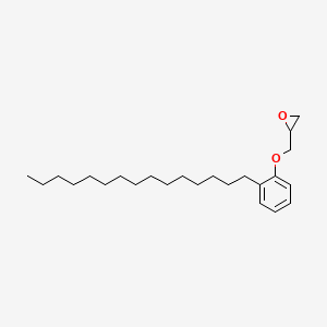 molecular formula C24H40O2 B14655676 2-[(2-Pentadecylphenoxy)methyl]oxirane CAS No. 50985-52-9