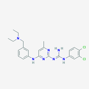 1-(3,4-Dichlorophenyl)-2-[4-[3-(diethylaminomethyl)anilino]-6-methylpyrimidin-2-yl]guanidine