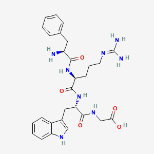 molecular formula C28H36N8O5 B14655730 Phenylalanyl-arginyl-tryptophyl-glycine CAS No. 51031-17-5