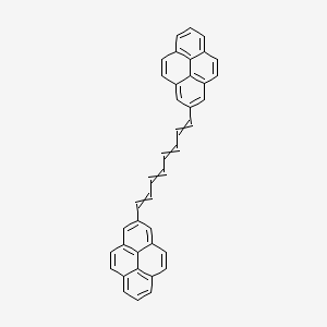 molecular formula C40H26 B14655749 2,2'-(Octa-1,3,5,7-tetraene-1,8-diyl)dipyrene CAS No. 50399-67-2