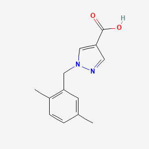 1-(2,5-dimethylbenzyl)-1H-pyrazole-4-carboxylic acid