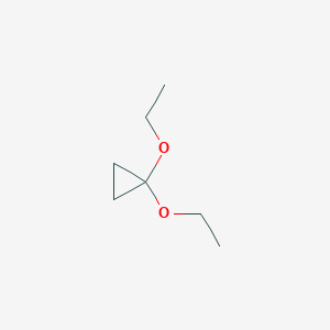 molecular formula C7H14O2 B14655772 1,1-Diethoxycyclopropane CAS No. 41330-13-6