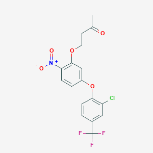 4-{5-[2-Chloro-4-(trifluoromethyl)phenoxy]-2-nitrophenoxy}butan-2-one