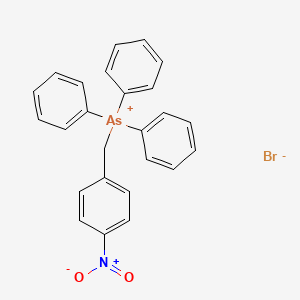 molecular formula C25H21AsBrNO2 B14655804 Arsonium, [(4-nitrophenyl)methyl]triphenyl-, bromide CAS No. 51042-50-3