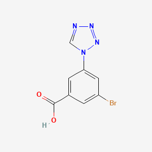 3-Bromo-5-(1H-1,2,3,4-tetraazol-1-yl)benzoic acid