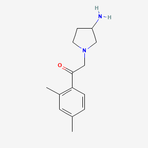 2-(3-Aminopyrrolidin-1-yl)-1-(2,4-dimethylphenyl)ethan-1-one