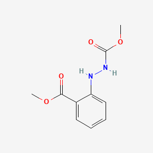 molecular formula C10H12N2O4 B14655823 Methyl 2-[2-(methoxycarbonyl)phenyl]hydrazinecarboxylate CAS No. 41120-20-1