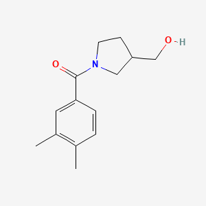 molecular formula C14H19NO2 B1465583 [1-(3,4-二甲基苯甲酰)吡咯烷-3-基]甲醇 CAS No. 1274008-90-0