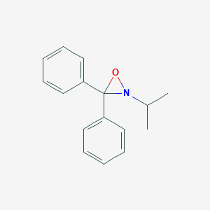 molecular formula C16H17NO B14655835 Oxaziridine, 2-(1-methylethyl)-3,3-diphenyl-, (R)- CAS No. 53258-79-0