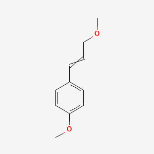 molecular formula C11H14O2 B14655853 1-Methoxy-4-(3-methoxyprop-1-enyl)benzene CAS No. 53484-53-0