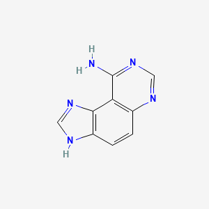 molecular formula C9H7N5 B14655865 3H-imidazo[4,5-f]quinazolin-9-amine CAS No. 53449-43-7