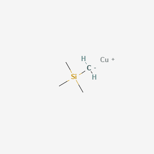 molecular formula C4H11CuSi B14655868 Copper(1+) (trimethylsilyl)methanide CAS No. 48003-18-5