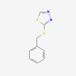 molecular formula C9H8N2S2 B14655870 2-(Benzylsulfanyl)-1,3,4-thiadiazole CAS No. 42609-18-7