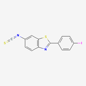 molecular formula C14H7IN2S2 B14655885 2-(4-Iodophenyl)-6-isothiocyanato-1,3-benzothiazole CAS No. 53544-86-8