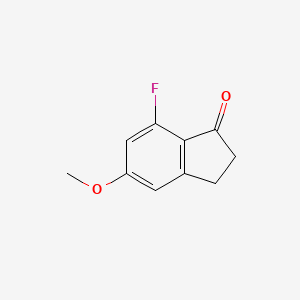 molecular formula C10H9FO2 B1465590 7-氟-5-甲氧基-2,3-二氢-1H-茚-1-酮 CAS No. 1199782-74-5