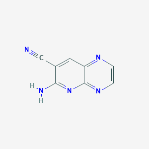 molecular formula C8H5N5 B14655905 6-Aminopyrido[2,3-b]pyrazine-7-carbonitrile CAS No. 50533-54-5