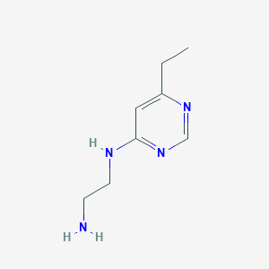 molecular formula C8H14N4 B1465592 N1-(6-ethylpyrimidin-4-yl)ethane-1,2-diamine CAS No. 1248400-35-2