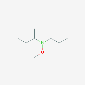 molecular formula C11H25BO B14655937 Borinic acid, bis(1,2-dimethylpropyl)-, methyl ester CAS No. 43209-69-4