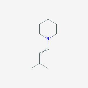 molecular formula C10H19N B14655964 1-(3-Methylbut-1-en-1-yl)piperidine CAS No. 51840-50-7