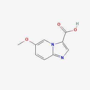 molecular formula C9H8N2O3 B1465597 6-甲氧基咪唑并[1,2-A]吡啶-3-羧酸 CAS No. 944896-44-0