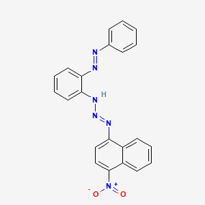 (1E)-1-(4-Nitronaphthalen-1-yl)-3-{2-[(E)-phenyldiazenyl]phenyl}triaz-1-ene