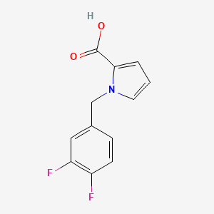 molecular formula C12H9F2NO2 B1465599 1-[(3,4-difluorophenyl)methyl]-1H-pyrrole-2-carboxylic acid CAS No. 1275080-61-9