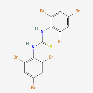 molecular formula C13H6Br6N2S B14655999 N,N'-Bis(2,4,6-tribromophenyl)thiourea CAS No. 52476-93-4