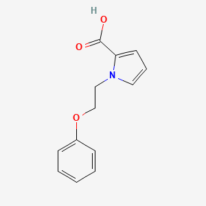 molecular formula C13H13NO3 B1465600 1-(2-phenoxyethyl)-1H-pyrrole-2-carboxylic acid CAS No. 1271230-08-0