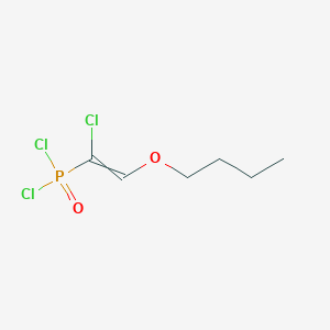 (2-Butoxy-1-chloroethenyl)phosphonic dichloride