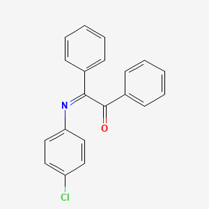 molecular formula C20H14ClNO B14656037 (2Z)-2-[(4-Chlorophenyl)imino]-1,2-diphenylethan-1-one CAS No. 50702-44-8