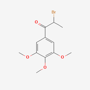 molecular formula C12H15BrO4 B14656050 2-Bromo-1-(3,4,5-trimethoxyphenyl)propan-1-one CAS No. 52190-29-1