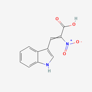 3-(1H-indol-3-yl)-2-nitroprop-2-enoic acid