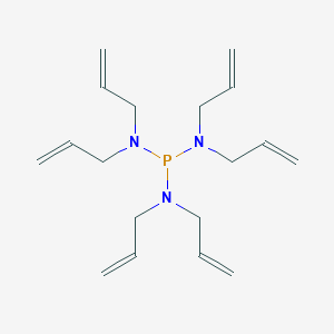 molecular formula C18H30N3P B14656070 N-bis[bis(prop-2-enyl)amino]phosphanyl-N-prop-2-enylprop-2-en-1-amine CAS No. 41999-14-8