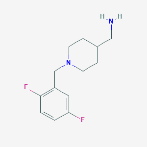 molecular formula C13H18F2N2 B1465608 {1-[(2,5-Difluorophenyl)methyl]piperidin-4-yl}methanamine CAS No. 1272931-96-0