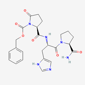 molecular formula C24H28N6O6 B14656098 Cbz-Pyr-His-Pro-NH2 CAS No. 42533-70-0