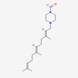 molecular formula C20H34N2O B14656100 4-Farnesyl-1-formylpiperazine CAS No. 50419-23-3