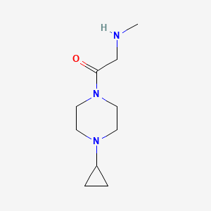 molecular formula C10H19N3O B1465611 1-(4-环丙基哌嗪-1-基)-2-(甲基氨基)乙酮 CAS No. 1179287-73-0
