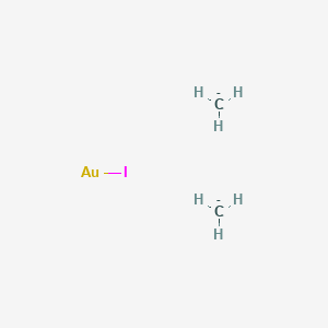 molecular formula C2H6AuI-2 B14656122 Carbanide;iodogold CAS No. 42495-73-8