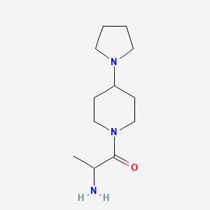 molecular formula C12H23N3O B1465613 2-Amino-1-[4-(pyrrolidin-1-yl)piperidin-1-yl]propan-1-one CAS No. 1218017-05-0