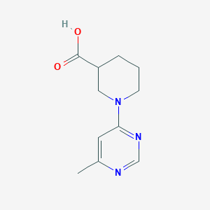 molecular formula C11H15N3O2 B1465614 1-(6-Methylpyrimidin-4-yl)piperidine-3-carboxylic acid CAS No. 1305012-63-8