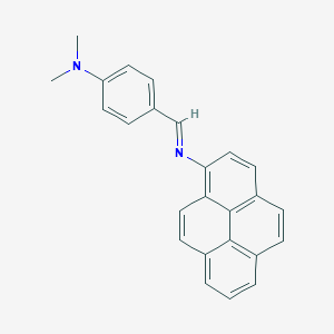 molecular formula C25H20N2 B14656155 N,N-dimethyl-4-(pyren-1-yliminomethyl)aniline CAS No. 52166-97-9