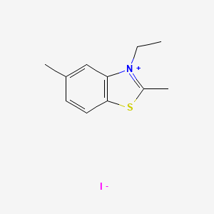 molecular formula C11H14INS B14656166 3-Ethyl-2,5-dimethylbenzothiazolium iodide CAS No. 50774-65-7