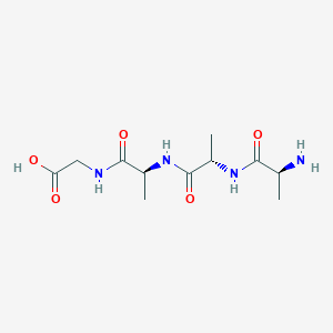 molecular formula C11H20N4O5 B14656169 L-Alanyl-L-alanyl-L-alanylglycine CAS No. 45242-80-6